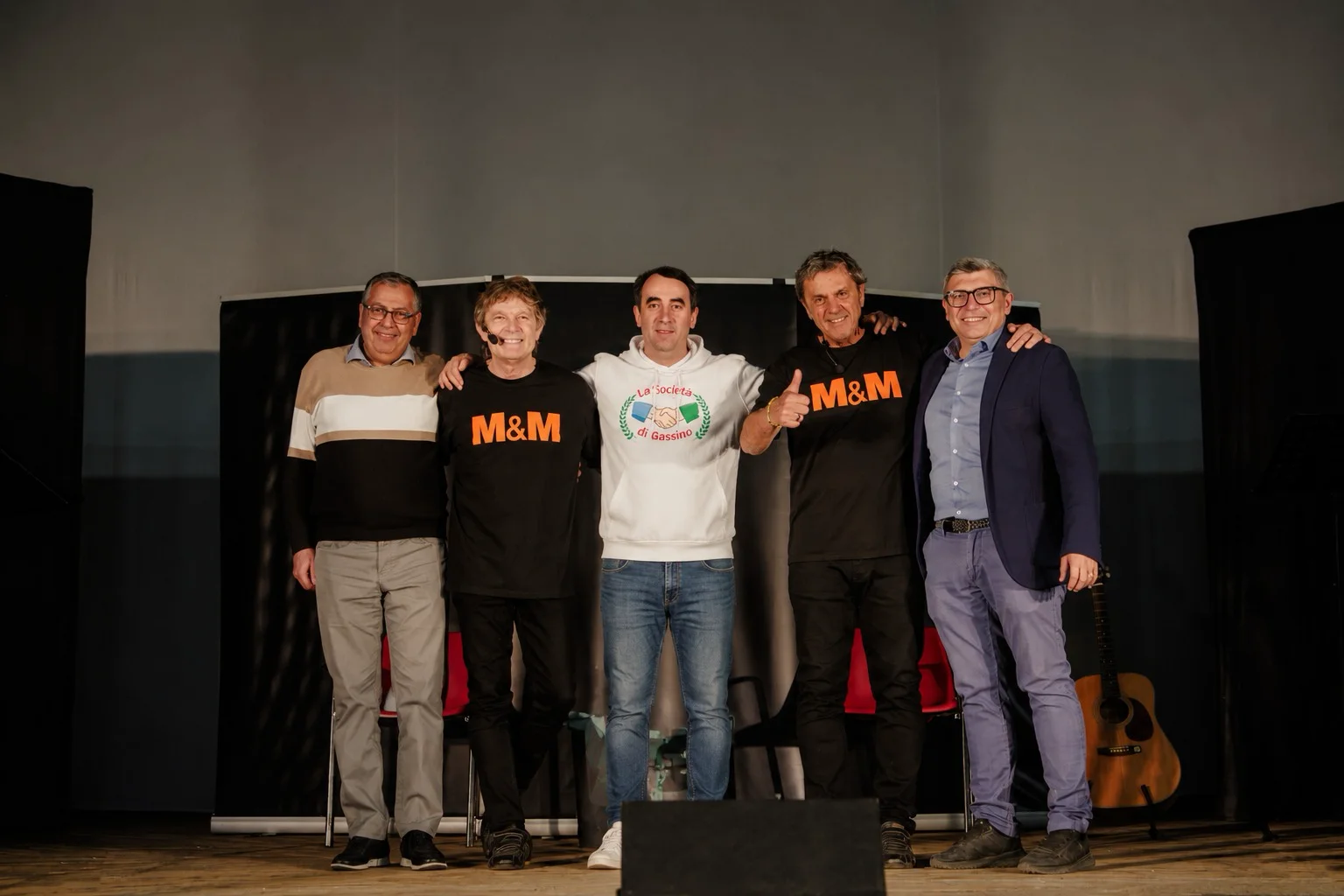 Foto ricordo con Marco e Mauro sul palco